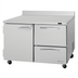 Thumbnail image #2 for Turbo Air PRO Series 48-1/4-Inch Wide Two-Section Worktop Refrigerator with 1 Door and 2 Drawers
