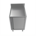 Thumbnail image #2 for BK Resources Well Series 21 x 18 Inch Stainless Steel Underbar Cabinet with Flat Top, Raised Edge, and 6-Inch Adjustable Legs