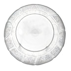 Thumbnail image #2 for CFS Brands Petal Mist 691407 Floral-Edge Clear Polycarbonate Bowl, 5.6 Qt., 12 Inch Diameter Case of 4