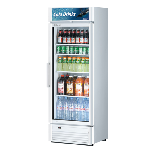 Product image #1 for Turbo Air Super Deluxe 1-Section Glass Door Refrigerated Merchandiser, 14.43 Cu. Ft., Bottom-Mount, Self-Contained