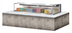 Thumbnail image #2 for Turbo Air Low Profile Drop-In Horizontal Open Refrigerated Display Case with Glass Side Panels, Deck Only, 9.7 Cu. Ft.