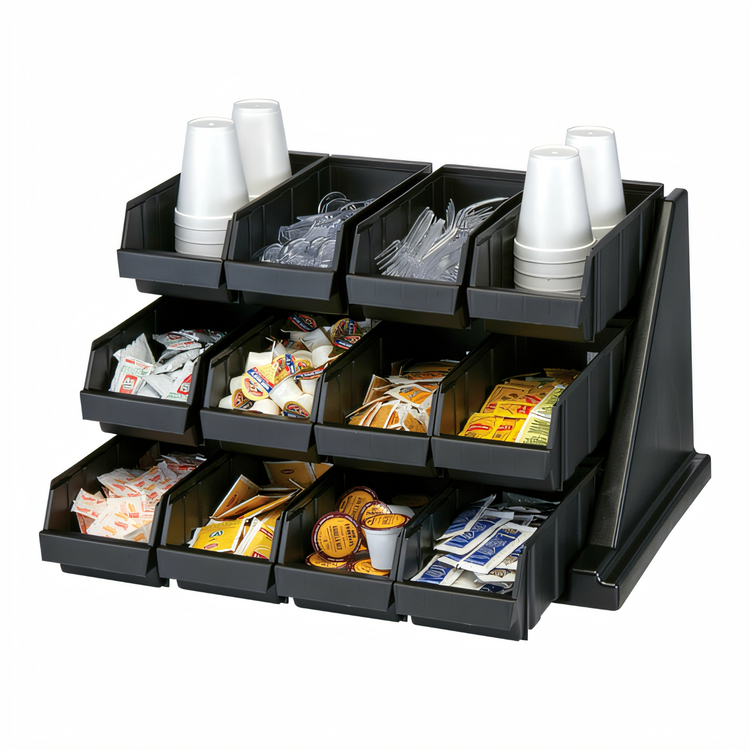 Product image #2 for Cambro Versa 12-Bin Wall-Mount Condiment Organizer Rack