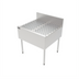 Thumbnail image #2 for Top Shelf TSCE Series 30-Inch Freestanding Underbar Drainboard with Backsplash and Glass Rack Inserts
