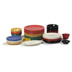 Thumbnail image #1 for CFS Brands Dallas Ware® 4350105 9-Inch Round Red Melamine Dinner Plate, Narrow Rim, Reinforced Rim and Foot Case of 48
