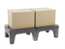Thumbnail image #2 for Olympic 48 x 22 x 12 Inch Polyethylene Dunnage Rack, 2000 lb. Capacity, Charcoal Gray