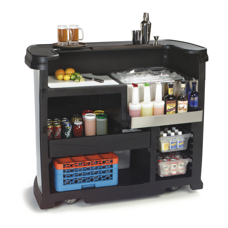 Product image #2 for Maximizer 56-Inch Black Portable Bar with 15-Gallon Ice Bin and Speed-Rak