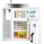 Thumbnail image #2 for Summit Commercial Summit Appliance C30IND 30-Inch All-in-One Kitchenette with 2-Burner Induction Cooktop, Refrigerator-Freezer, Sink & Storage