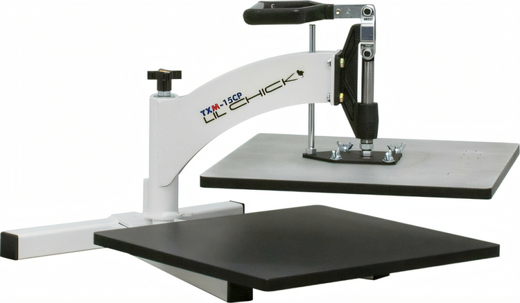 Product image #2 for DoughXpress TXM-15CP Manual Swing-Away Meat Press, 15 x 15 Inch Platens
