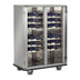 Thumbnail image #2 for FWE 2-Section Mobile Non-Insulated Patient Tray Cart, 20-Tray Capacity, Stainless Steel