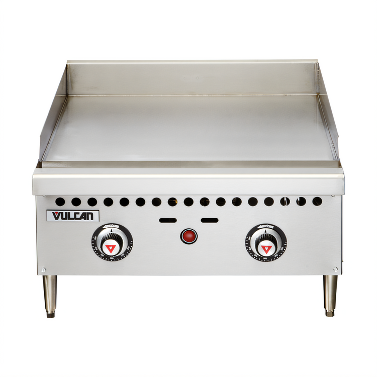 Product image #2 for Vulcan 24-Inch Low-Profile Countertop Gas Griddle with 1-Inch Polished Steel Plate