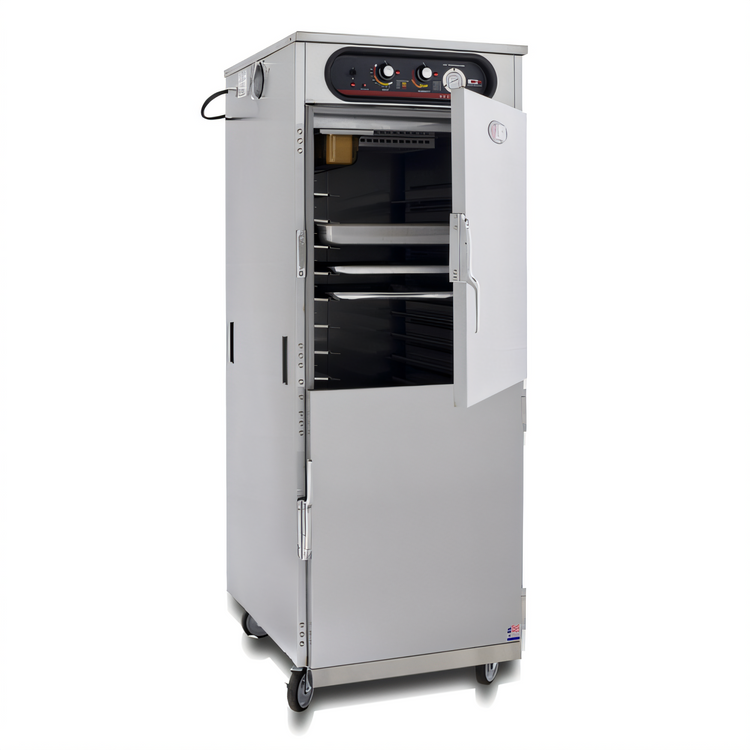 Product image #2 for hotLOGIX HL6-18 Insulated Humidified Full-Height Holding Cabinet, 1 Compartment, Aluminum, Solid Door