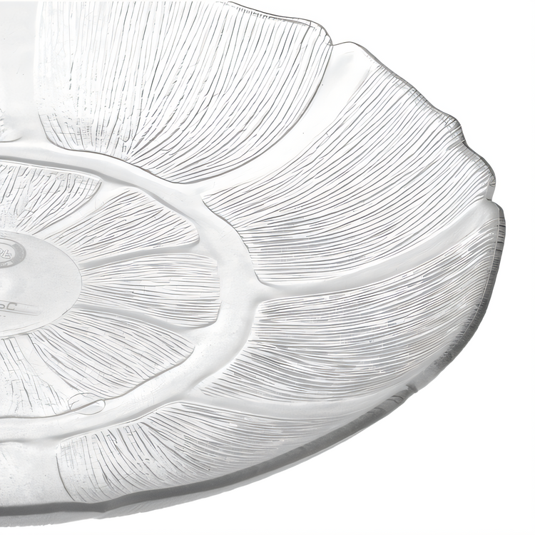 Product image #2 for Petal Mist 9-Inch Clear Round Scalloped Edge Polycarbonate Plate