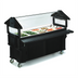 Thumbnail image #2 for SixStar 6-Foot Portable Ice-Cooled Food Bar with Enclosed Storage, Sliding Doors and Acrylic Sneeze Guard, Black