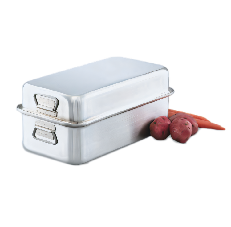 Product image #2 for Vollrath Wear-Ever Heavy-Duty Aluminum Roasting Pan Bottom, 17.75 Qt, 20 x 11.13 x 5.5 Inches, Without Cover