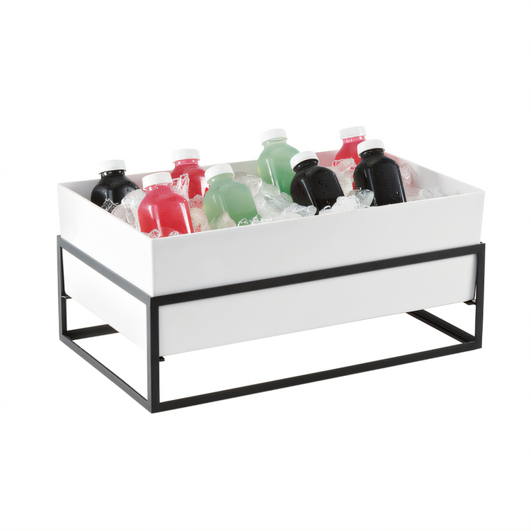 Product image #2 for Cal-Mil Monterey Complete Rectangular Ice Housing with White Melamine Ice Pan