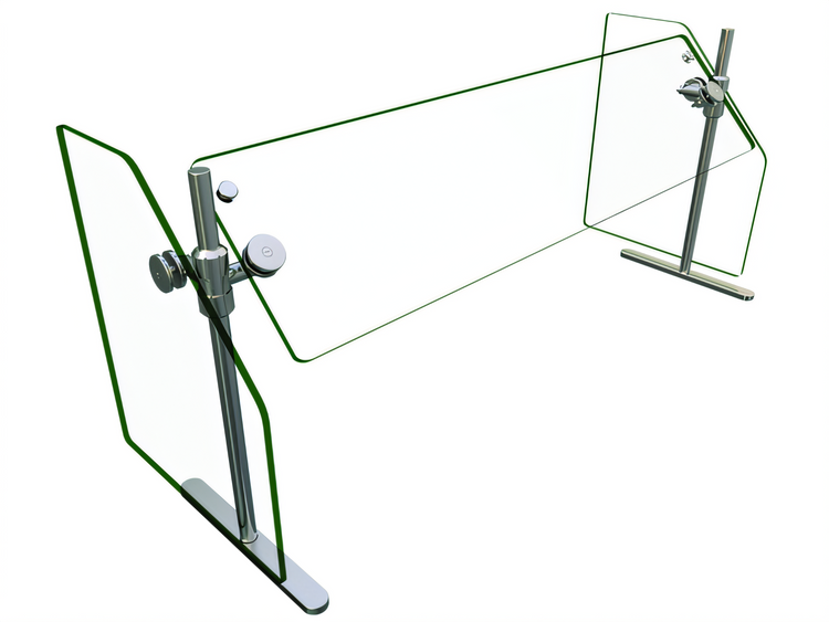 Product image #2 for Hatco Flav-R-Shield 48-Inch Portable Self-Service Sneeze Guard