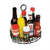 Thumbnail image #2 for Winco Black Wire Flat-Back Condiment Caddy