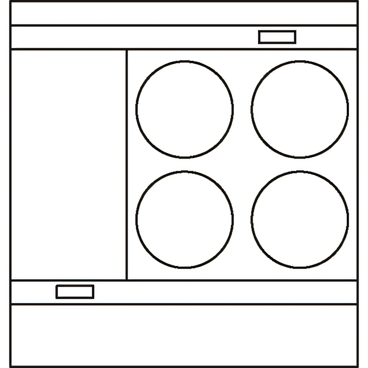 Product image #2 for Lang Marine Heavy Duty 36-Inch Electric Range with Convection Oven Base, 4 French Plates and 12-Inch Hot Top
