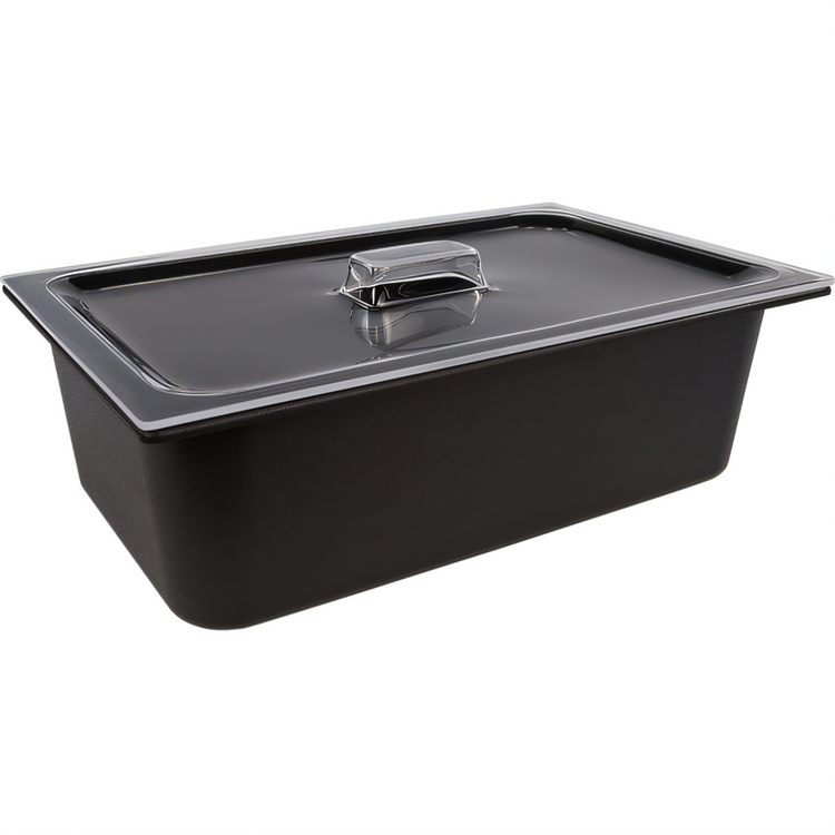 Product image #2 for Coldmaster 1/1 Full-Size 6-Inch Deep Chilled Food Pan, Black ABS Plastic
