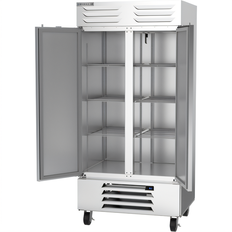 Product image #2 for Beverage-Air Vista® Series Two-Section Bottom-Mount Reach-In Refrigerator with Solid Hinged Doors, 35.08 Cu. Ft.
