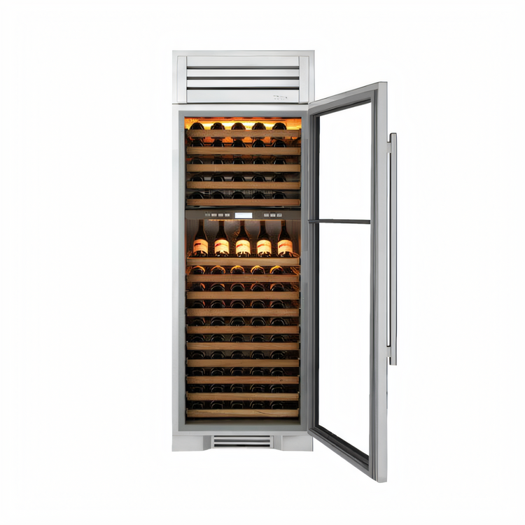 Product image #2 for True Residential 1-Section Dual-Temperature Refrigerated Wine Cooler with 150-Bottle Capacity and Right-Hinged Glass Door