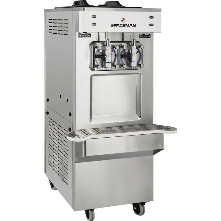 Product image #2 for 6795-CL Ultra High Output Two-Flavor Gravity Feed Floor Model Frozen Drink Machine