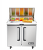 Thumbnail image #2 for Migali Competitor Series 36.3-Inch Big Top Refrigerated Sandwich Prep Table, 2-Door, 15-Pan