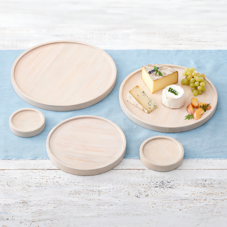 Product image #2 for American Metalcraft Hampton Collection Sun-Bleached Wooden Plate, 12 Inch