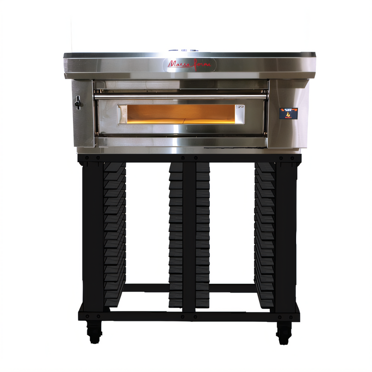 Product image #2 for Marra Forni ELST37-36/1 Single-Deck Electric Stackable Deck Oven with MarraStone Hearth