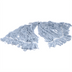 Thumbnail image #2 for Flo-Pac® Large #24 4-Ply Looped-End Finishing Mop Head, Blue Rayon Cotton Blend, Wide Band