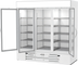 Thumbnail image #2 for Beverage Air MarketMax Dual-Temp Glass Door Reach-In Refrigerator/Freezer Merchandiser, 3-Section, White