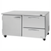 Thumbnail image #2 for Turbo Air PRO Series Two-Section Undercounter Refrigerator with 1 Door and 2 Drawers, Stainless Steel