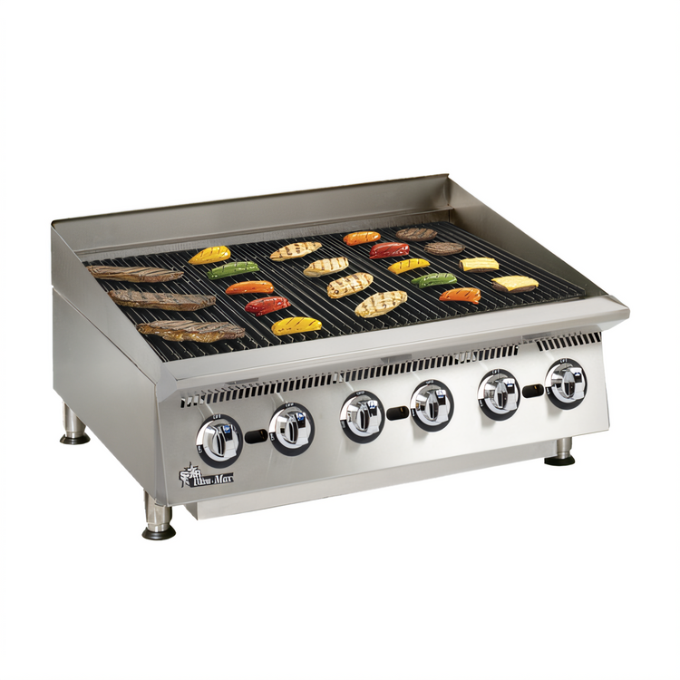 Product image #2 for Star Ultra-Max 36-Inch Radiant Gas Charbroiler, 120,000 BTU, Manual Controls