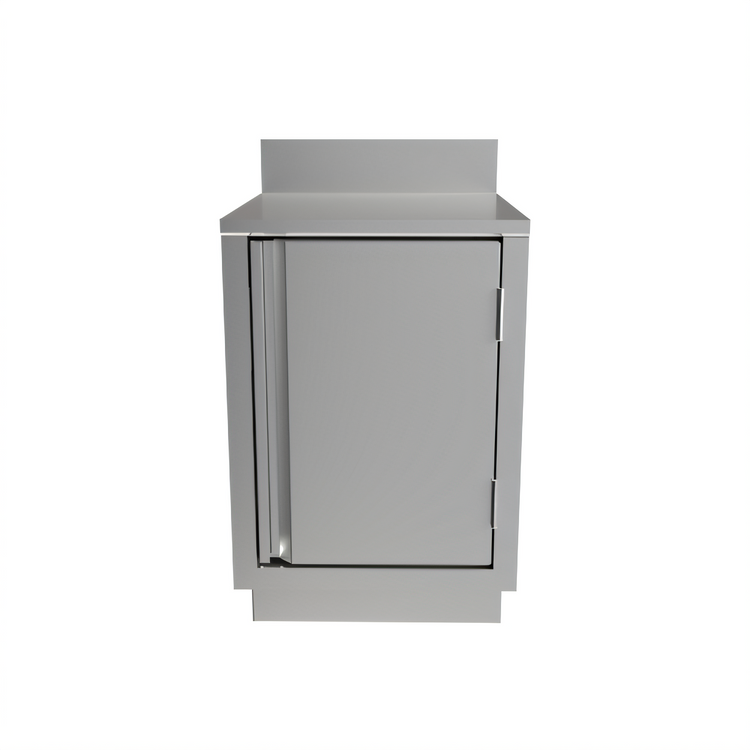Product image #2 for BK Resources Call Series Stainless Steel Underbar Cabinet with Flat Top and Pedestal Base