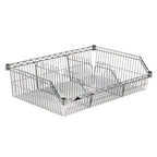 Thumbnail image #2 for Metro Super Erecta BSK2424NC 24 x 24 Inch Chrome-Plated Hopper-Style Basket Shelf, 1-Inch Wire Spacing, NSF