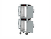 Thumbnail image #2 for Metro HotBlox Narrow Dual-Cavity Pass-Thru Insulated Holding Cabinet, 16 Pan, Digital Touchscreen, Solid Front/Clear Rear Doors