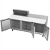 Thumbnail image #2 for Beverage-Air SPE72HC-08C Three-Section Sandwich Top Refrigerated Prep Table, 72 Inch, 3-Door, 8-Pan