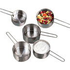 Thumbnail image #1 for American Metalcraft MCW125 Stainless Steel Wire-Handled Measuring Cup, 1-1/4 Cup (10 oz) Case of 72