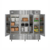 Thumbnail image #2 for KoolMore 81-Inch Three-Section Reach-In Refrigerator, 72 Cu. Ft., Bottom-Mount, Stainless Steel