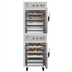 Thumbnail image #2 for KoolMore Mobile Insulated Heated Holding Cabinet with 2 Split Doors and 4 Full-Size Pan Capacity