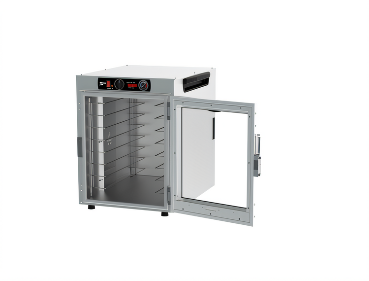 Product image #2 for Metro HotBlox Wide 8-Pan Countertop Insulated Holding Cabinet, Clear Door, Analog Controls