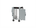 Thumbnail image #2 for Metro HotBlox Narrow 8-Pan Mobile Pass-Thru Insulated Holding Cabinet with Digital Touchscreen and Solid Doors