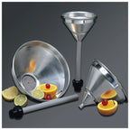 Thumbnail image #1 for American Metalcraft 913 2 Qt Satin Aluminum Bar Funnel with Built-In Air Vents Case of 24