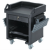 Thumbnail image #2 for Cambro Versa Cash Register Cart with Tray Rails and Heavy-Duty Casters