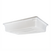 Thumbnail image #2 for StorPlus 8.5 Gallon White Polyethylene Stackable Food Storage Box, 18 x 26 x 6 Inches