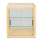 Thumbnail image #2 for Koolmore KM-BDW-22E Bakery Display Case, 2.54 cu. ft., Countertop, 3 tiers, 20.75"W x 15.5"D x 22.25"H, (2) tempered glass shelves, (2) sliding glass