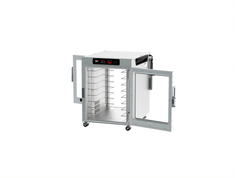 Product image #2 for Metro HotBlox™ Wide 8-Pan Pass-Thru Insulated Holding Cabinet, Undercounter, Digital Touchscreen, Clear Front and Rear Doors
