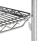 Thumbnail image #2 for Metro Super Erecta qwikSLOT 2448QC Wire Shelf, 48"W x 24"D, Chrome, Adjustable & Removable