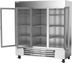 Thumbnail image #2 for Beverage Air Horizon Series Dual Temperature 3-Section Glass Door Reach-In Refrigerator/Freezer, Bottom-Mount, Self-Contained