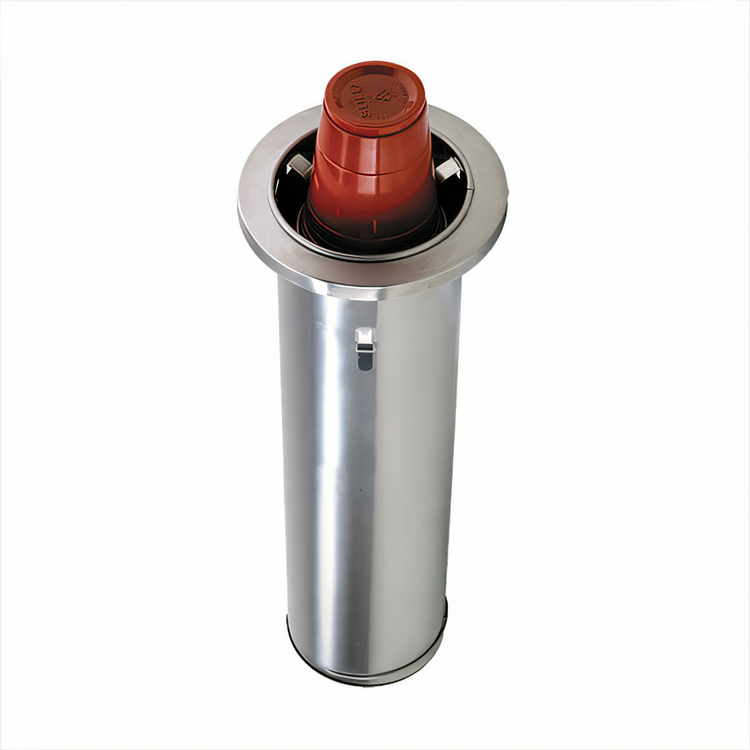 Product image #2 for Dispense-Rite Adjustable In-Counter Two-Spring Stainless Steel Cup Dispenser, 19-Inch Tube